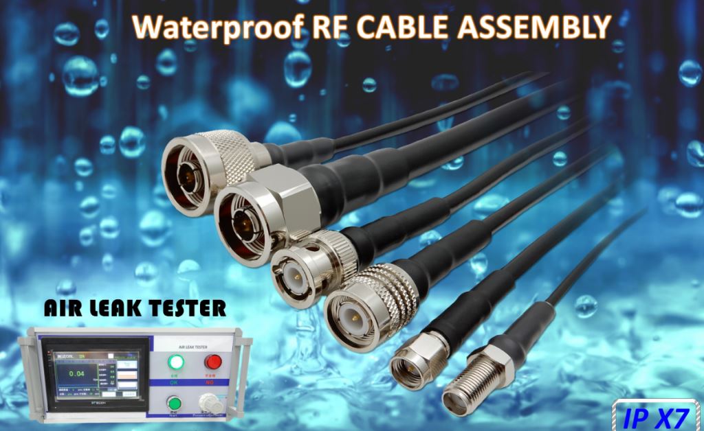 waterproof coaxial connector cable assembly, BNC, TNC etc are suitable